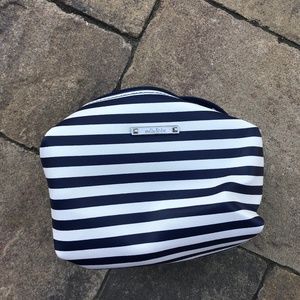 Stella & Dot Pouf - Blue & White Stripe